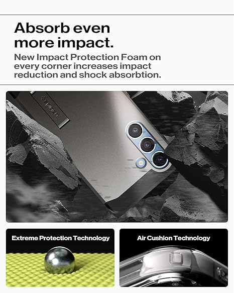 Spigen Tough Armor (AI) MagFit for Samsung Galaxy S25 Case, Galaxy S25 Back Cover - Gunmetal