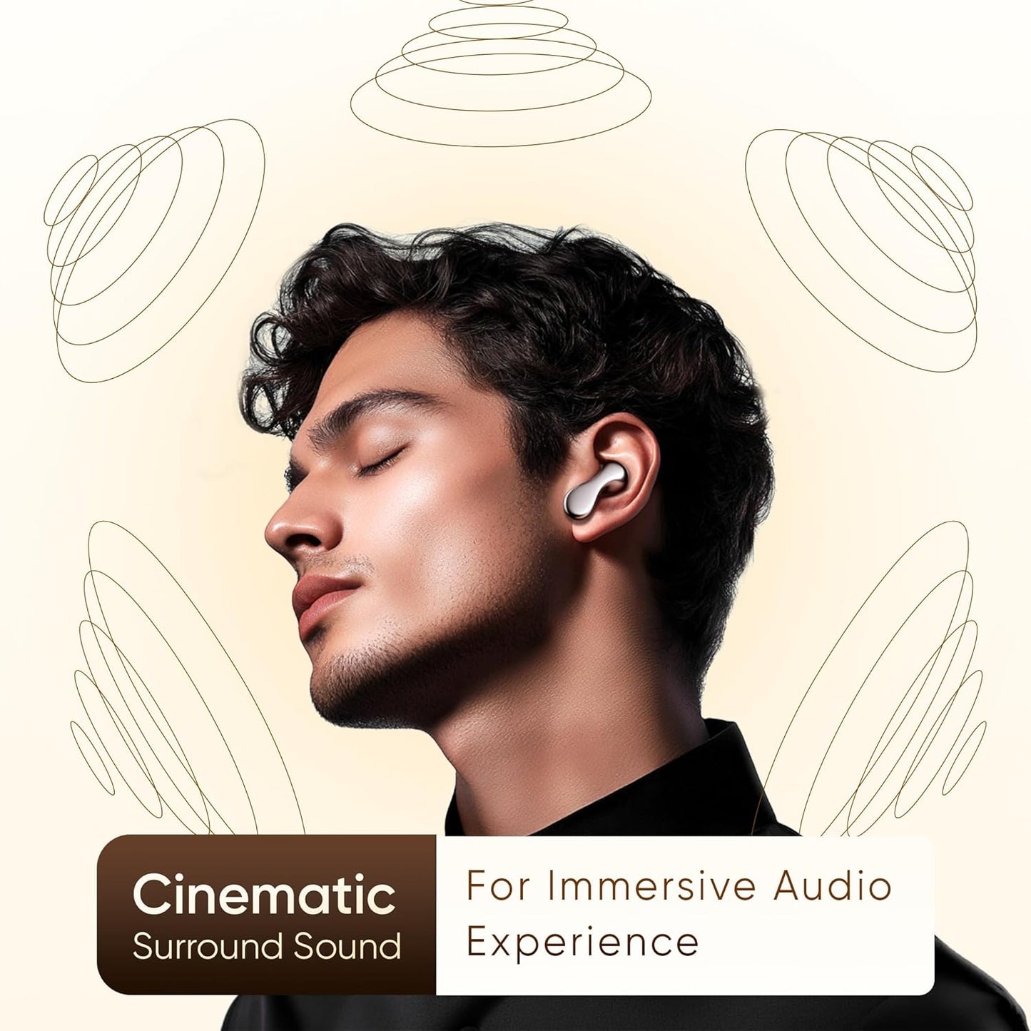 Mivi Airdopes Progear Open-Ear Ear Buds for Outdoor Sports W/Air Conduction Tech, in Ear, 4 Mics W/Ai-Enx, 100Hrs Playback - Rajputtrade