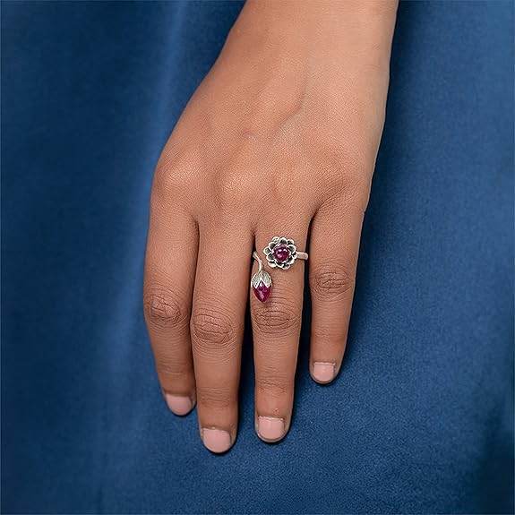 by CaratLane Oxidised Rise Above Bias Ring in 925 Silver for Women - Rajputtrade