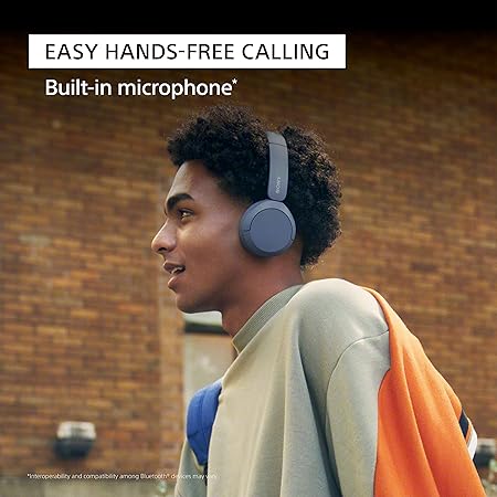 Sony WH-CH520 Wireless Bluetooth Headphones with Mic, Up to 50Hrs Battery, Voice Assistant, Customized EQ-White - Rajputtrade