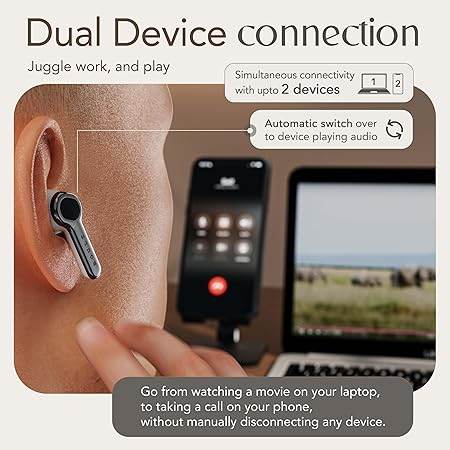 Boult Audio Z40 Ultra Truly Wireless in Ear Earbuds with 32dB Active Noise Cancellation, 100H Playtime (Silver) - Rajputtrade