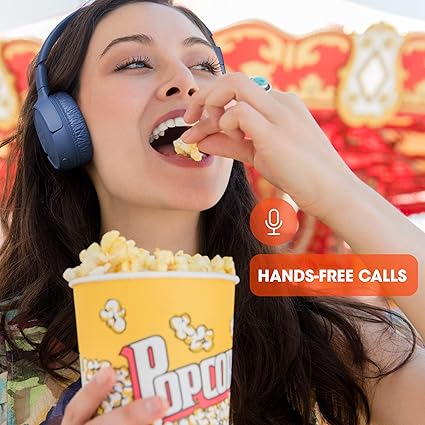 JBL Tune 510BT, On Ear Wireless Headphones with Mic, up to 40 Hours Playtime (Blue) - Rajputtrade