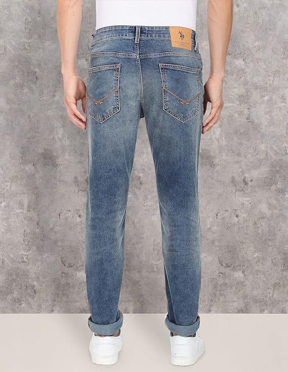 U.S. POLO ASSN. Men's Slim Fit Mid Rise Jeans - Rajputtrade