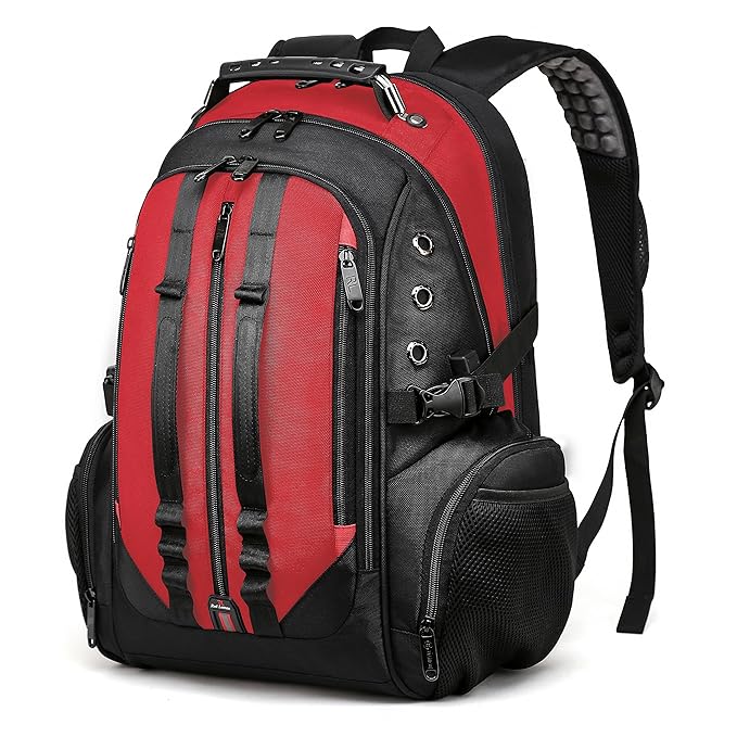 Red Lemon Swisslook Polyester Bange Series 45L 15.6-inch Laptop Bags Backpack for Men and Women Semi Waterproof USB with Anti Theft Pocket Travel Backpack - Rajputtrade
