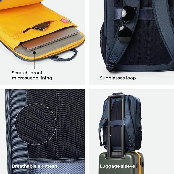 MOKOBARA The Kaleido Backpack, Water-Resistant 15.6" Laptop Bag with Luggage Sleeve for Work, Travel, and Daily Use - Suitable for Men and Women - Rajputtrade