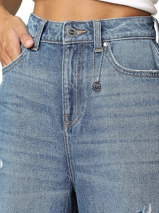 Women's Regular Jeans, Medium Blue Denim (Size 33) - Rajputtrade