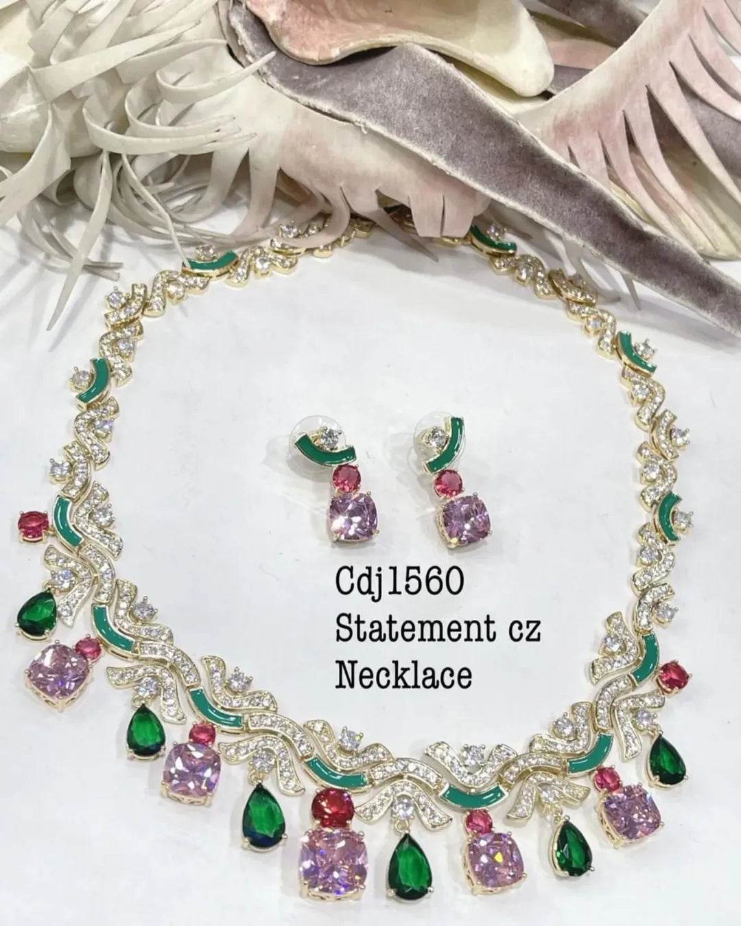 Gold-Plated Red & Green Stone Studded Handcrafted Traditional Temple Jewellery Set For Women - Rajputtrade