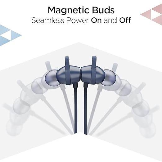 boAt Rockerz 255 Max, 60HRS Playtime, EQ Modes, Power Magnetic Earbuds (Space Blue) - Rajputtrade