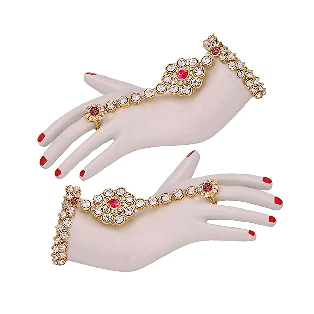 Jewellery Wedding Designer Gold Plated Dulhan Choker Bridal Set with sheeshpatti for Girls & Women - Rajputtrade