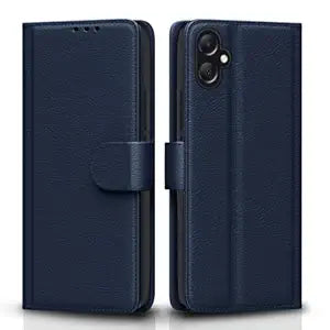 Samsung Galaxy A05 / M05 / F05 | Flip Cover Leather Finish (Flip Blue)
