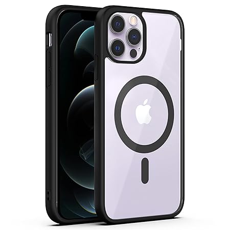 iPhone 12 Pro Max Back Case Cover | Scratch-Resistant Back Case Cover | Black