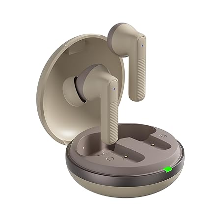 TWS in-Ear Earbuds (AB-T17) with Fast Charging up to 70 Hours of Playtime (Beige) - Rajputtrade