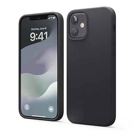iPhone 12, iPhone 12 Pro 6.1 inch | Silicone Full Body Protection (Screen & Camera Protection) -Black