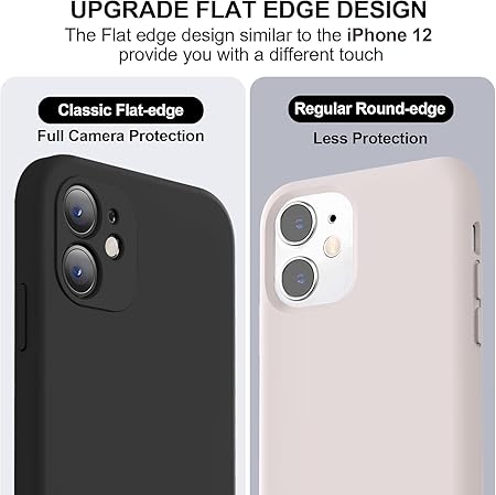 iPhone 11 Cover Soft Liquid Silicone Slim Protective Shockproof (Silicone Black)