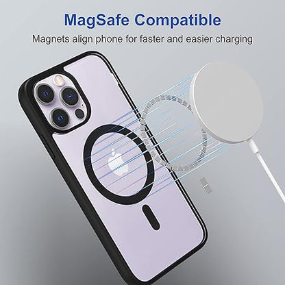 iPhone 12 Pro Max Back Case Cover | Scratch-Resistant Back Case Cover | Black