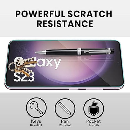 Samsung Galaxy S22, S23 5G tempered glass with Full Edge Protection