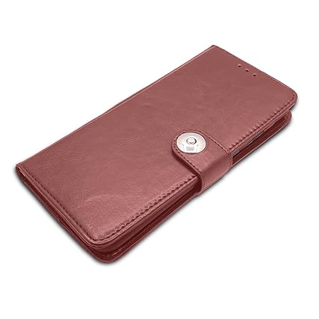 Vivo Y200 5G Flip Cover Leather Finish | Flip Case (Brown)