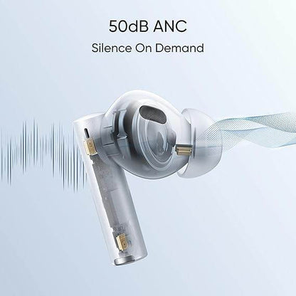 Ear Buds Air 6 Pro with Dual Drivers (11Mm+6Mmtweeter), 40 Hours Play Time,Fast Charge, 50 Db ANC - Rajputtrade