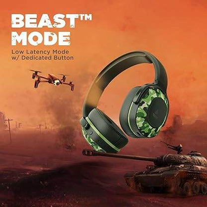 boAt Rockerz 425 Bluetooth Wireless On Ear Headphones Signature Sound, ASAP Charge, 25H Playtime (Army Green) - Rajputtrade
