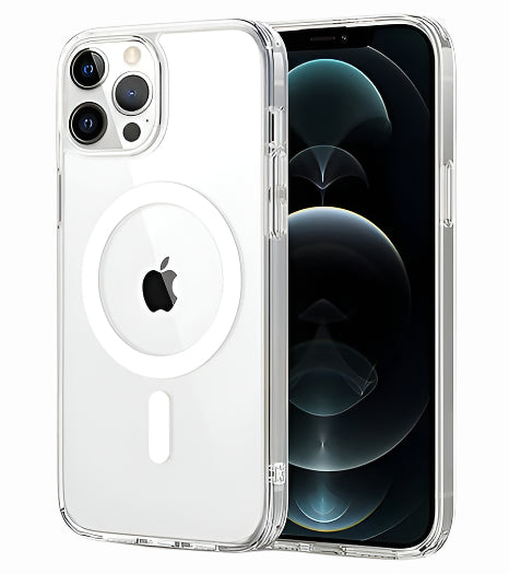 iPhone 12 Pro Max Back Case Cover | Compatible with MagSafe| Clear