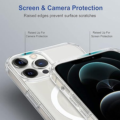iPhone 12 Pro Max Back Case Cover | Compatible with MagSafe| Clear