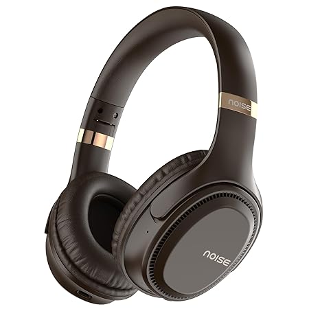Noise Airwave Max 3 Bluetooth On-Ear Headphones with 70H Playtime, 40mm Driver, Low Latency(up to 45ms),Dual Pairing, BT v5.3 (Brown) - Rajputtrade