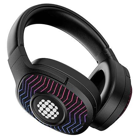 boAt Rockerz 550 Sunburn Edition with 50MM Drivers, 20 Hours Playback, Physical Noise Isolation, Wireless Headphone (Cosmic Black) - Rajputtrade