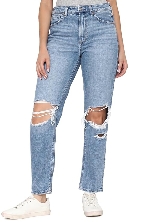 Women's Regular Jeans, Blue (Size 33) - Rajputtrade