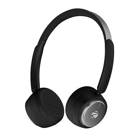 ZEBRONICS Duke 2 PRO, Wireless Headphone, 50 Hours Playback, ENC, Rapid Charging, Bluetooth v5.4, Call Function (Black)