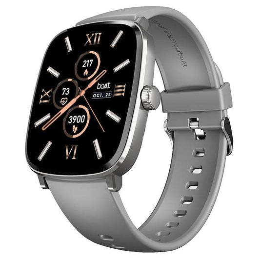 boAt Ultima Regal w/ 2.01”(5.10 cm) Crystal-Clear AMOLED Display, Fitness Smart Watch for Men & Women (Cool Grey) - Rajputtrade