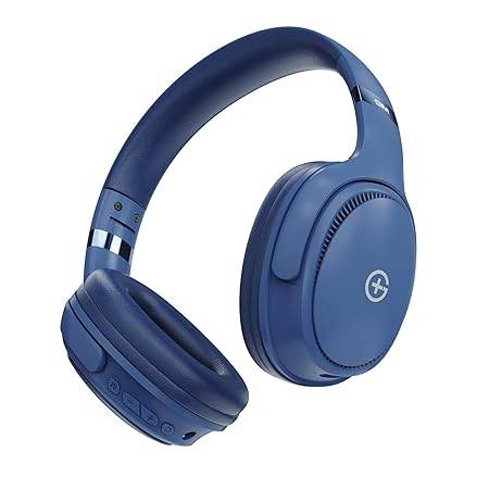 GM G+ Headphones, Over The Ear Headphones with Mic, BT 5.3, Pure Bass, 45ms Low Latency, Dual Pairing - Rajputtrade
