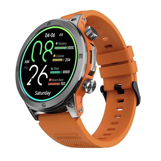 Newly Launched Noise Endeavour Rugged Design 1.46" AMOLED Display Smart Watch (Fiery Orange) - Rajputtrade