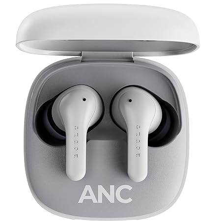 Boult Buds Klarity 4 ANC in-Ear Truly Wireless Earbuds with 35dB Active Noise Cancellation, 60H Playtime (White) - Rajputtrade