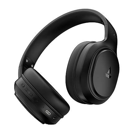 boAt Rockerz 430 w/ 40mm Drivers, Beast Mode w/ 40ms Latency, 40hrs Playback, Bluetooth Over Ear Headphones(Black Sabre) - Rajputtrade