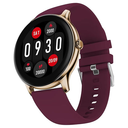 Fire-Boltt Phoenix Pro Smart Watch 1.39 inch Bluetooth Calling, Metal Body with 120+ Sports Modes, SpO2 (Burgandy)