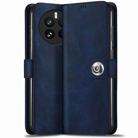 Realme 12 Pro / 12 Pro Plus 5G / Realme P1 Pro 5G | Genuine Leather Finish (Flip Blue)