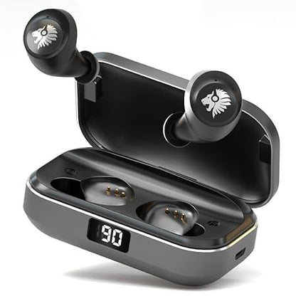 One Roar Denx45 Aluminium Alloy Bluetooth Truly Wireless in Ear Earbuds, Ipx6, Low Latency (Dark Silver) - Rajputtrade