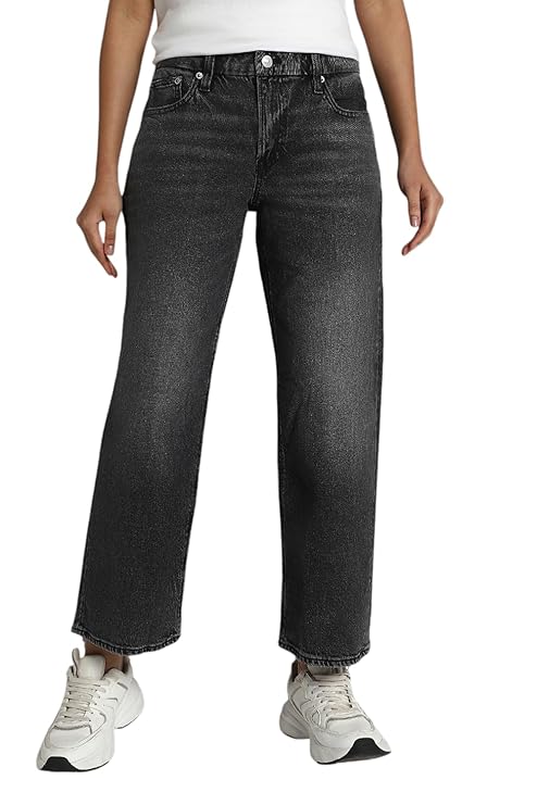 Women's Regular Jeans, Grey (Size 30) - Rajputtrade