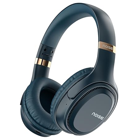 Noise Airwave Max 3 Bluetooth On-Ear Headphones with 70H Playtime, 40mm Driver, Low Latency(up to 45ms),Dual Pairing, BT v5.3 (Blue) - Rajputtrade