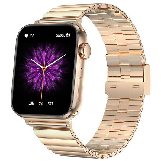 Fire-Boltt Visionary Ultra 1.78" AMOLED, Stainless Steel Luxury Smart Watch, TWS Connection (Gold) - Rajputtrade