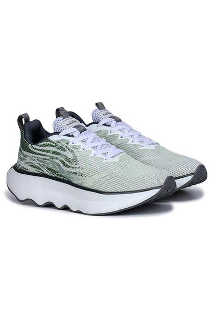 Columbus Viper Sports Shoes - Running Shoes | Walking Shoes (White & Olive) - Rajputtrade