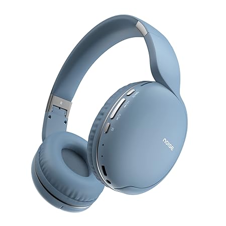 Noise Two Wireless On-Ear Headphones with 50 Hours Playtime, Low Latency(up to 45ms) BT v5.3 (Serene Blue)