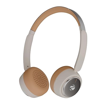 ZEBRONICS Duke 2 PRO, Wireless Headphone, 50 Hours Playback, ENC, Rapid Charging, Bluetooth v5.4 (Beige)