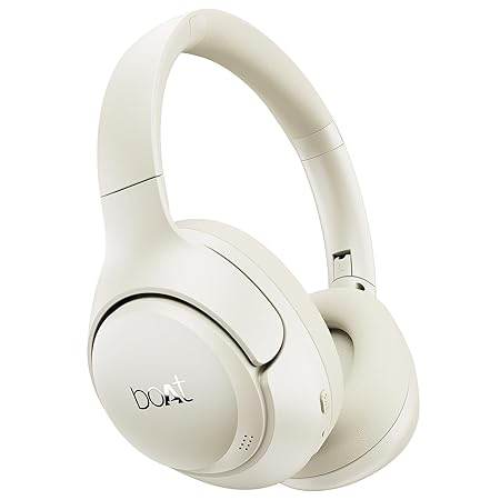 boAt Rockerz 551 ANC Pro (2025), 42dB Hybrid Adaptive ANC, App Support, 72Hrs Battery, Wireless Headphone with Mic (Hazel Beige) - Rajputtrade