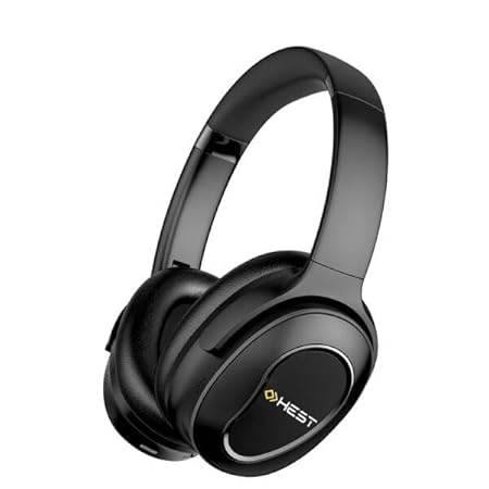 HEST Deepbeat TSP H1 | The Sonic Pioneer (TSP) | ANC | Deep Bass | 25 to 30 Hour Play-Time (Black) - Rajputtrade