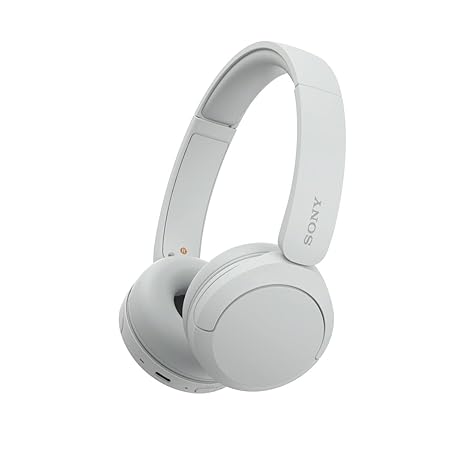 Sony WH-CH520 Wireless Bluetooth Headphones with Mic, Up to 50Hrs Battery, Voice Assistant, Customized EQ-White - Rajputtrade