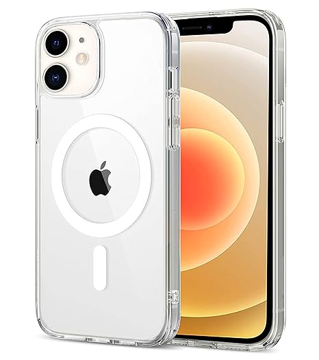 iPhone 12 / iPhone 12 Pro Back Case Cover | Compatible with MagSafe | Scratch-Resistant Back Case Cover | Clear