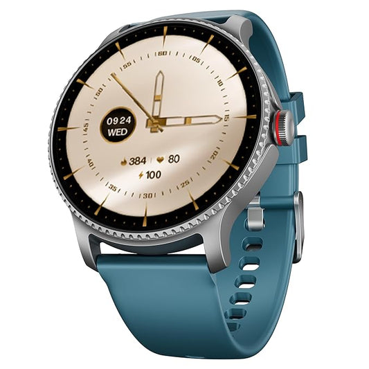 boAt Lunar Discovery w/ 1.39" (3.5 cm) HD Display, Smart Watch for Men & Women(Active Blue)