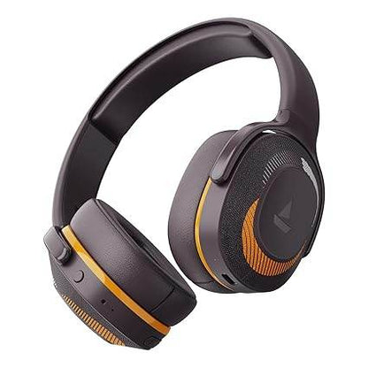 boAt Rockerz 425 Bluetooth Headphones Wireless On Ear Headphones Signature Sound, Enx Tech, ASAP Charge, 25H Playtime (Calm Orange) - Rajputtrade