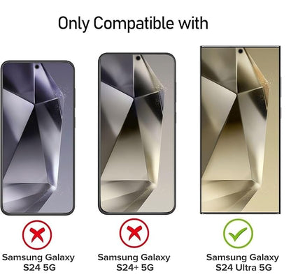 Samsung Galaxy S24 Ultra 5G tempered glass with Full Edge Protection